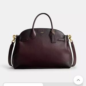 Coach Deep Burgundy Leather Satchel